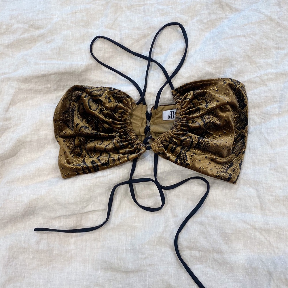 TIGER MIST BROWN SNAKE SKIN TOP